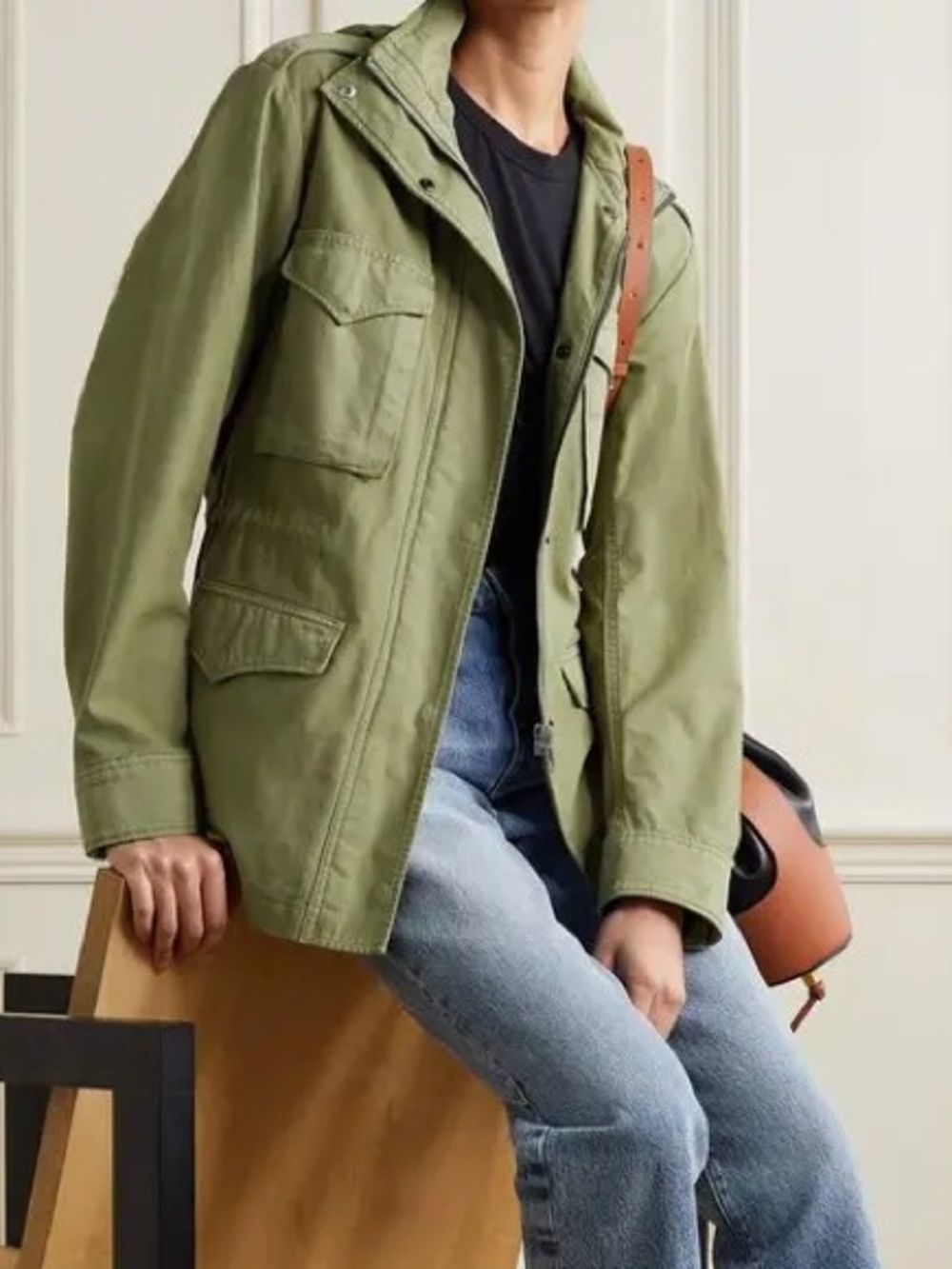 Rag & Bone Women’s Field M65 Hooded Twill-Trimmed Cotton-Canvas Jacket